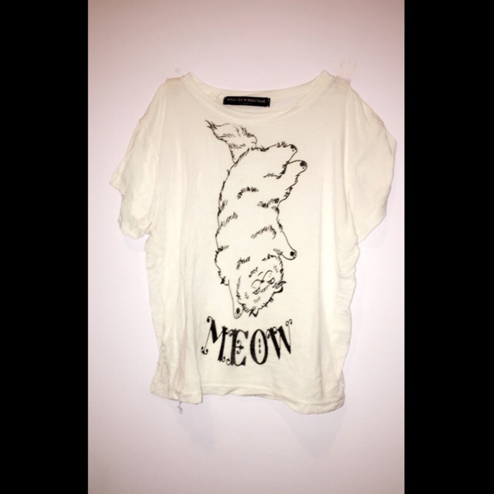 Brandy Melville Tee “Meow”